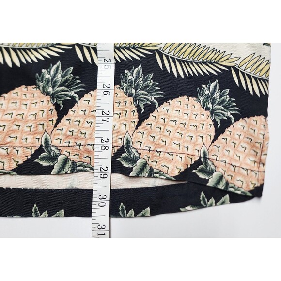 Tommy Bahama Relax IslandZone 100% Silk Pineapple Petals Tropical Camp Shirt VTG - Picture 5 of 10